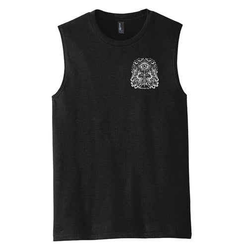 Eye Flames and Dager with Skull T - Shir - Gothic Tank Top - Streetwear Tank Top - Midnight Eye, LLC